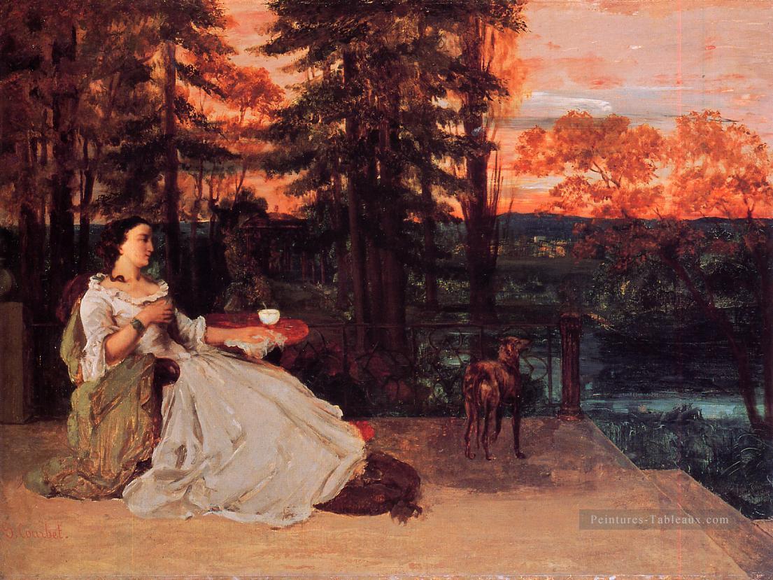 La dame de Francfort Gustave Courbet 1858 Réaliste réalisme peintre Gustave Courbet Peintures à l'huile